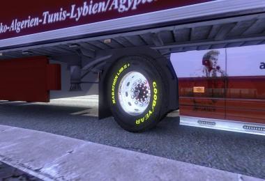 Scania Wheels Goodyear Schrift in Gelb