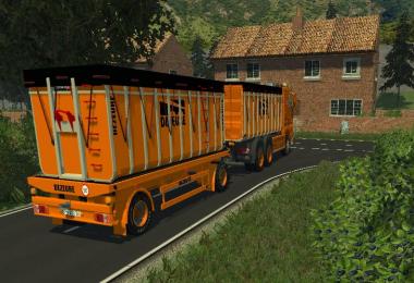 CAMION HKL + REMORQUE + CONTAINER DEZEURE v2.0