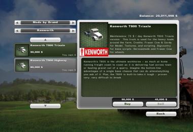 Kenworth T800 Pack Final