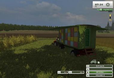 Mobiler Bienenstock auf Drehschemel v2.0