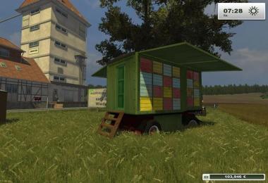 Mobiler Bienenstock auf Drehschemel v2.0