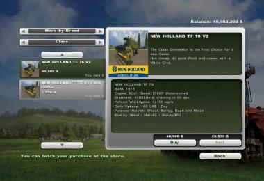 NEW HOLLAND TF 78 MR pack V2