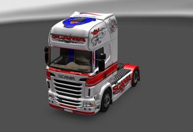 Scania R09 white/red