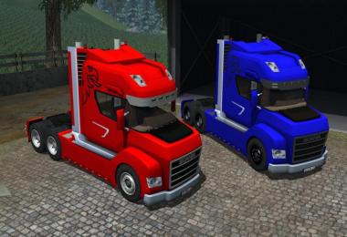 Scania Stax v2.0 Rot und Blau