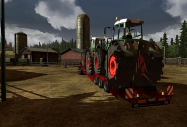 Trailer with Fendt Tractors v1.0