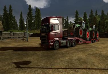 Trailer with Fendt Tractors v1.0