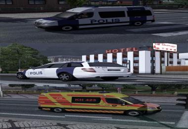 Fin Police and Ambulance AI cars
