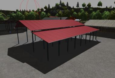 Hangar metalique ouvert