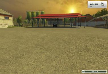 Hangar metalique ouvert