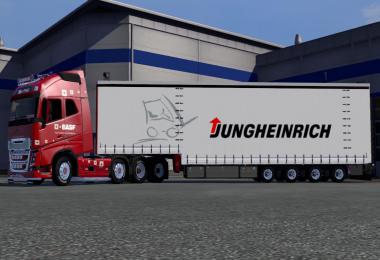 Krone Jumbo Curtainside 4 Chassis