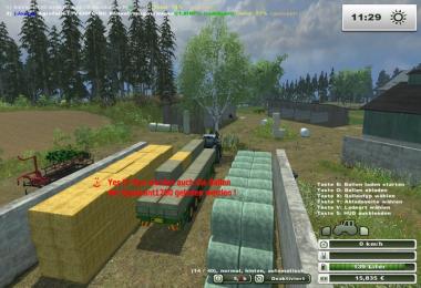 Load Claas Quaddrant 1200 bales with UBT v1.0