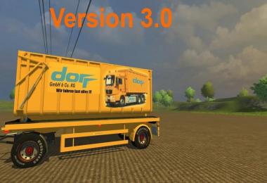 MAN TGX HKL with container v3.0 Orange