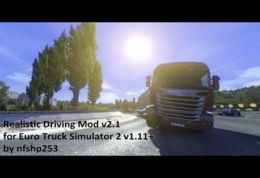 Realistic Driving Mod v2.1 for v1.11+