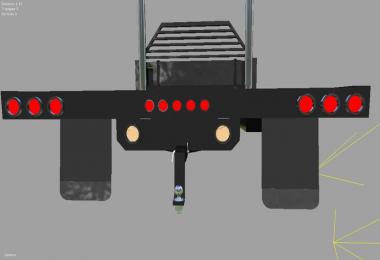 Custom Diesel Truck Flatbed With Stacks v1.0