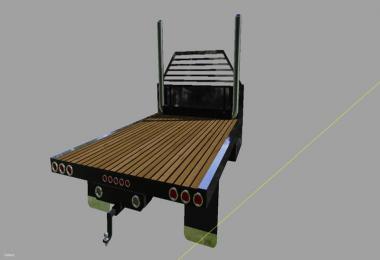 Custom Diesel Truck Flatbed With Stacks v1.0
