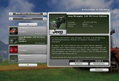 Jeep Wrangler v1.02 Forest Edition