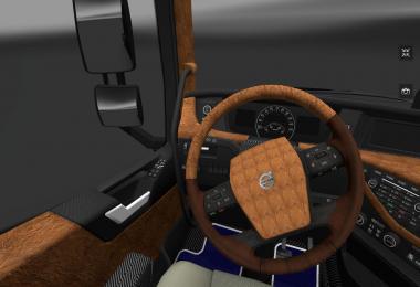 Volvo FH 16 2012 leather and carbon interior v1.0