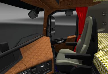 Volvo FH 16 2012 leather and carbon interior v1.0