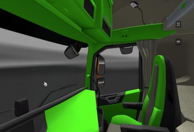 Volvo FH16 2012 Lime green and Black Interior
