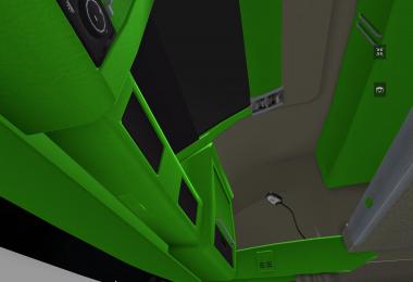 Volvo FH16 2012 Lime green and Black Interior