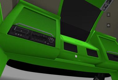 Volvo FH16 2012 Lime green and Black Interior