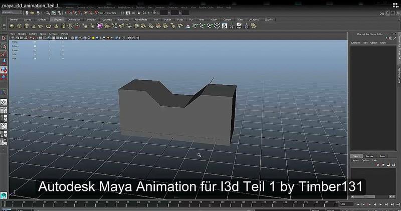Autodesk Maya animation for export I3d  