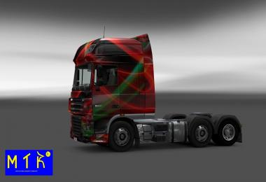 DAF Red Effect Skin