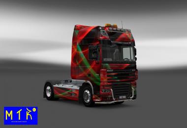 DAF Red Effect Skin
