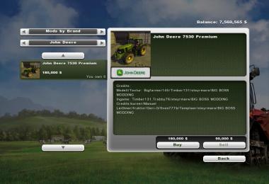 John Deere 7530 Premium v3.0