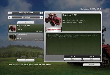 Kirovets K-701 Dunkelrot