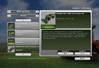 Packs 6 machines fictif krone