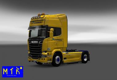 Scania Streamline-Volvo FH16 Classic Correios New