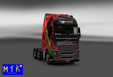Volvo FH 2012-Iveco Hi Way Red Effect Skin
