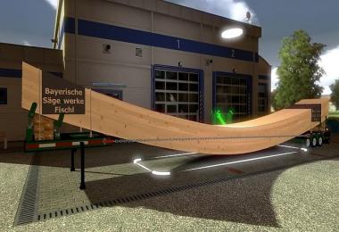 Wooden bridge trailer heavy duty