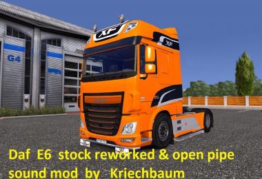 DAF XF Euro 6 Stock reworked & Open Pipe sound