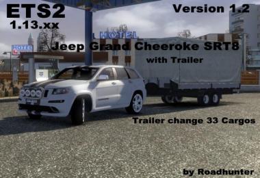 Grand Cherokee SRT8 with Trailer 1.2
