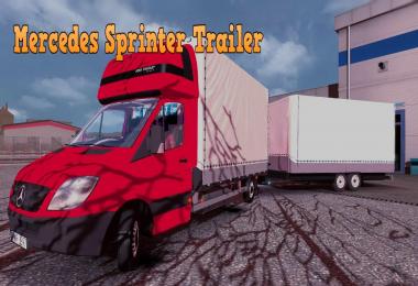 Mercedes Benz Sprinter + Trailer v1