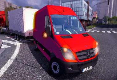 Mercedes Benz Sprinter + Trailer v1