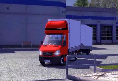 Mercedes Benz Sprinter + Trailer v1