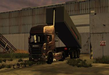 Scania R730 Black Amber v1