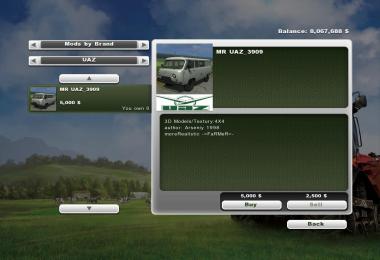 UAZ 3909 More Realistic v1.0