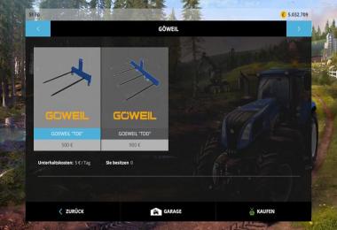 Goweil bale transport spear set v1.0