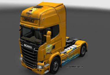 Scania Streamline Spongebob Skin 1.14.XX