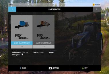 Eager Beaver 20XPT Trailer with seed and fertilizer