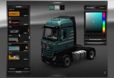 Mercedes Actros MP4 v2.0.0 + Skin Pack Rebuild v1.15