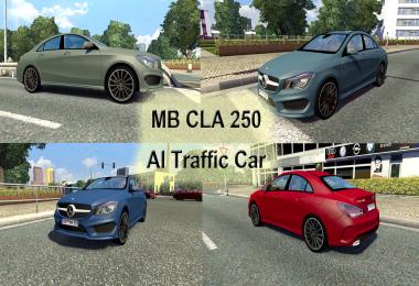 Mercedes Benz CLA 250 AI Traffic Car