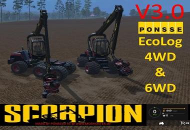 Ponsse EcoLog 6WD und 4WD v3.0