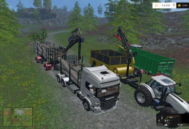 Scania R730 forest and trailer v1.2