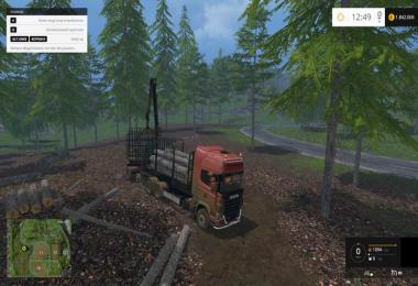 Scania R730 forest and trailer v1.2