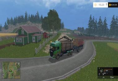 Scania R730 forest and trailer v1.2